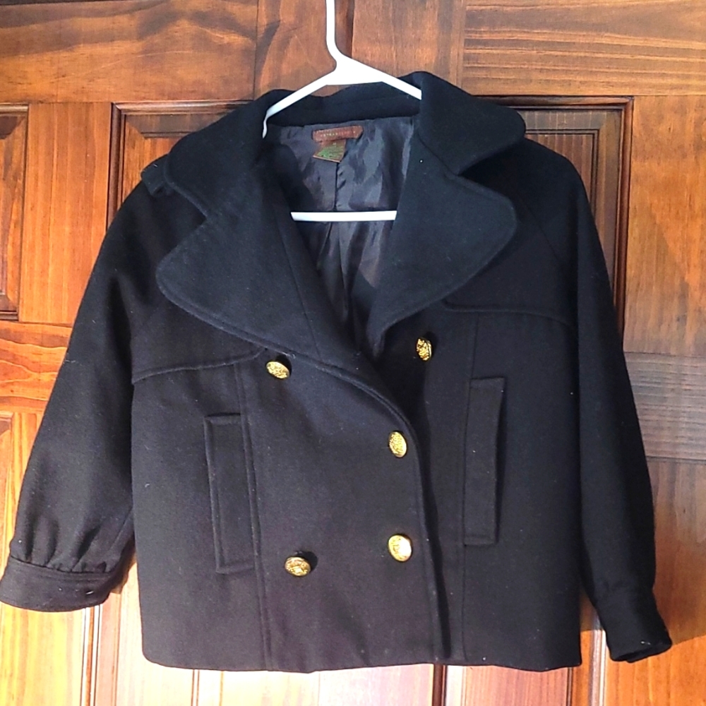 Classic short black jacket.